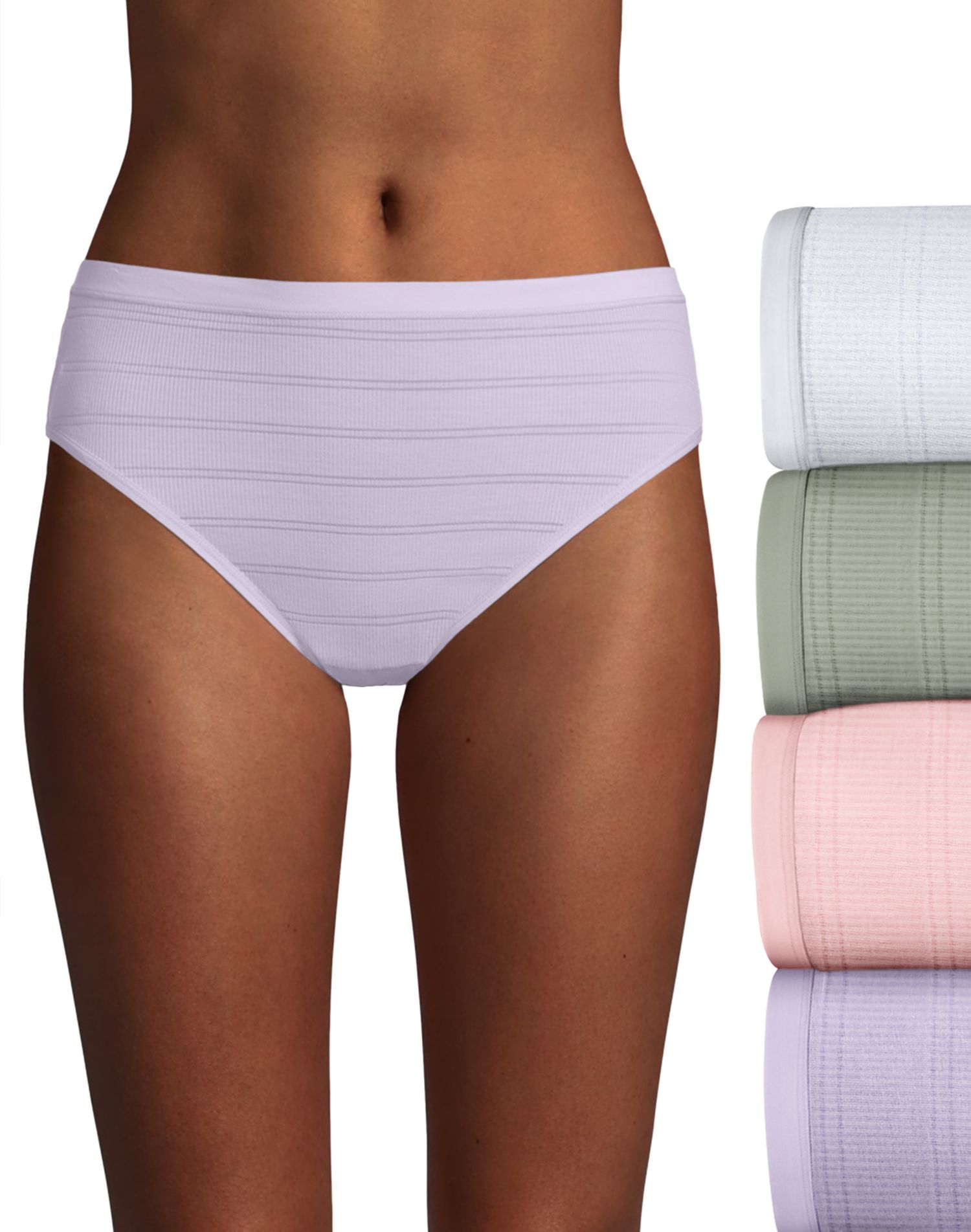Hanes - Hanes Ultimate Women's Breathable Comfort Flex Fit Hi-Cut Underwear, 4-Pack - Walmart 