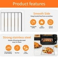 thumbnail image 4 of GWY Wire Rack for Ninja DCT401/DCT451/DCT601 Oven, 13"×12.4" Stainless Steel Toaster Oven Replacement Parts Accessories Dehydrator Grill Rack, Silver, 1 Pack, 4 of 7