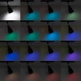 thumbnail image 4 of FSLiving H Type Éclairage à Piste Stabilisée, Projecteur de Plafond Noir avec Télécommande, Changement de Couleur RGB Réglable Blanc A19 Ampoule Intelligente Cône Mini Lumières pour Cuisine Vitrine, Boule Disco - Ensemble de 3, 4 of 8