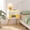 White, variant on Pinmoco LED Nightstand with Charging Station, Modern End Side Table with Drawer and Open Storage for Bedroom, White