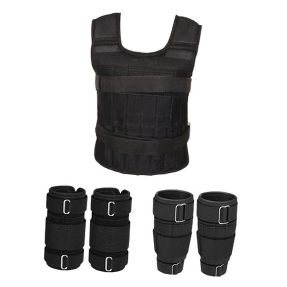 Peso Vest al chaleco de entrenamiento de chaleco Fitness al aire libre con correas para hombres y manos para hombres Capacidad de carga 10 kg