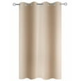 thumbnail image 2 of Outdoor Curtains for Patio, Beige Ombre Waterproof Blackout Outside Curtain for Porch/Pergola/Gazebo, Khaki Modern Art Farmhouse Thermal Insulated Drapes for Cabana, 1 Panel, 54 x 108 Inch, 2 of 8