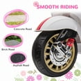 thumbnail image 3 of Kids Bikes Qaba Vespa Licensed Electric Motorcycle for Kids, 6V Toddler Motorcycle, Battery-Operated Motorbike for Kids with Music, FM Radio, Headlight, Single Button Start for 3-6 Years, White,Kids, 3 of 10
