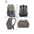 thumbnail image 4 of Deago Vintage Laptop Backpack For Women Men Travel Backpack with USB Charging Port Fashion Rucksack Fits 15.6" Notebook (Gray), 4 of 8