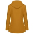 thumbnail image 4 of Women Plush Rain Outdoor Hooded Raincoat Windproof Jacket Coat, 4 of 6