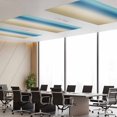 thumbnail image 3 of 2 Pack Gradient Blue Fluorescent Light Covers for Ceiling Lights Modern Minimalist Blue Brown Ocean Beach Magnetic Ceiling Light Covers Overhead Light Filters for Office Classroom Home, 3 of 9
