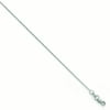 14K White Gold 1.15mm D/C Oval Link Chain
