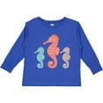 thumbnail image 3 of Inktastic Seahorse Ocean Sea Creatures Boys or Girls Long Sleeve Toddler T-Shirt, 3 of 5