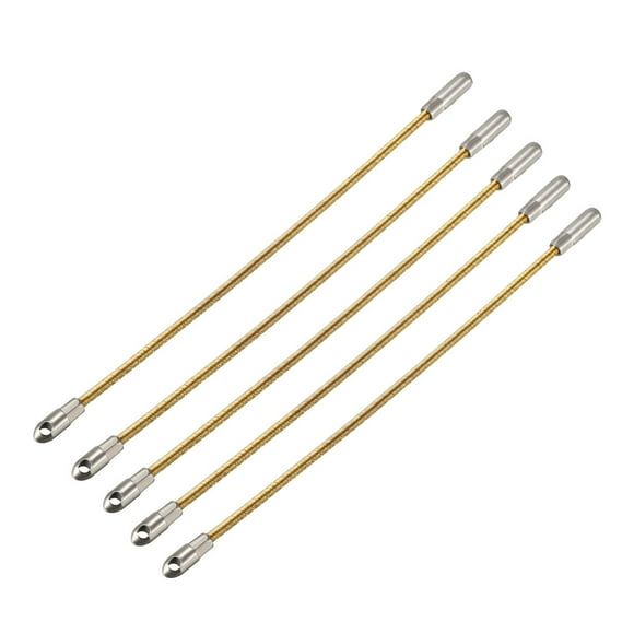 Unique Bargains 5 PCS 155mm/6-inch Flexible Fish Tape Replacement Leader Wire Cable Puller for 4mm Fish Tape Wire Puller