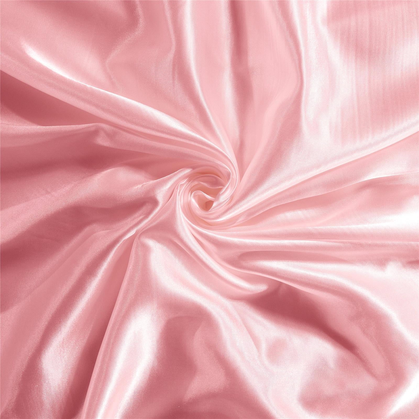 DBOZE 3 Pieces Satin Duvet Cover With Zipper Closure Bedding Sets 1800 Series Luxury Rich Silk Silky Super Soft Solid Color Reversible Honeymoon Wrinkle Free (King, Pink)