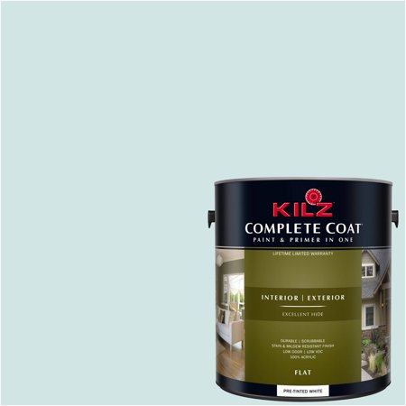 - KILZ COMPLETE COAT Interior/Exterior Paint & Primer in One #RG180-01 Sea Glass