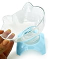 thumbnail image 2 of Comedero Elevado Kitten Transparente Para Gato Azul, 2 of 5