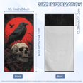 thumbnail image 3 of FOR U DESIGNS Skull Moon Raven Print Car Seat Cover 61x31 Inches Front Seat Protector, Absorbent Microfiber Portable Running Towel for Hot Yoga, Beach, and Outdoor Sport, 3 of 7