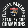 thumbnail image 4 of Men's Fanatics Black Florida Panthers Two-Time Stanley Cup Champions Conquest Pullover Hoodie, 4 of 7