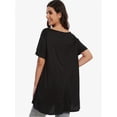 thumbnail image 6 of Women's Plus Size Short Sleeve V-Neck T-Shirt - Casual Summer Tops, Comfortable Breathable Tee Shirt, 6 of 6