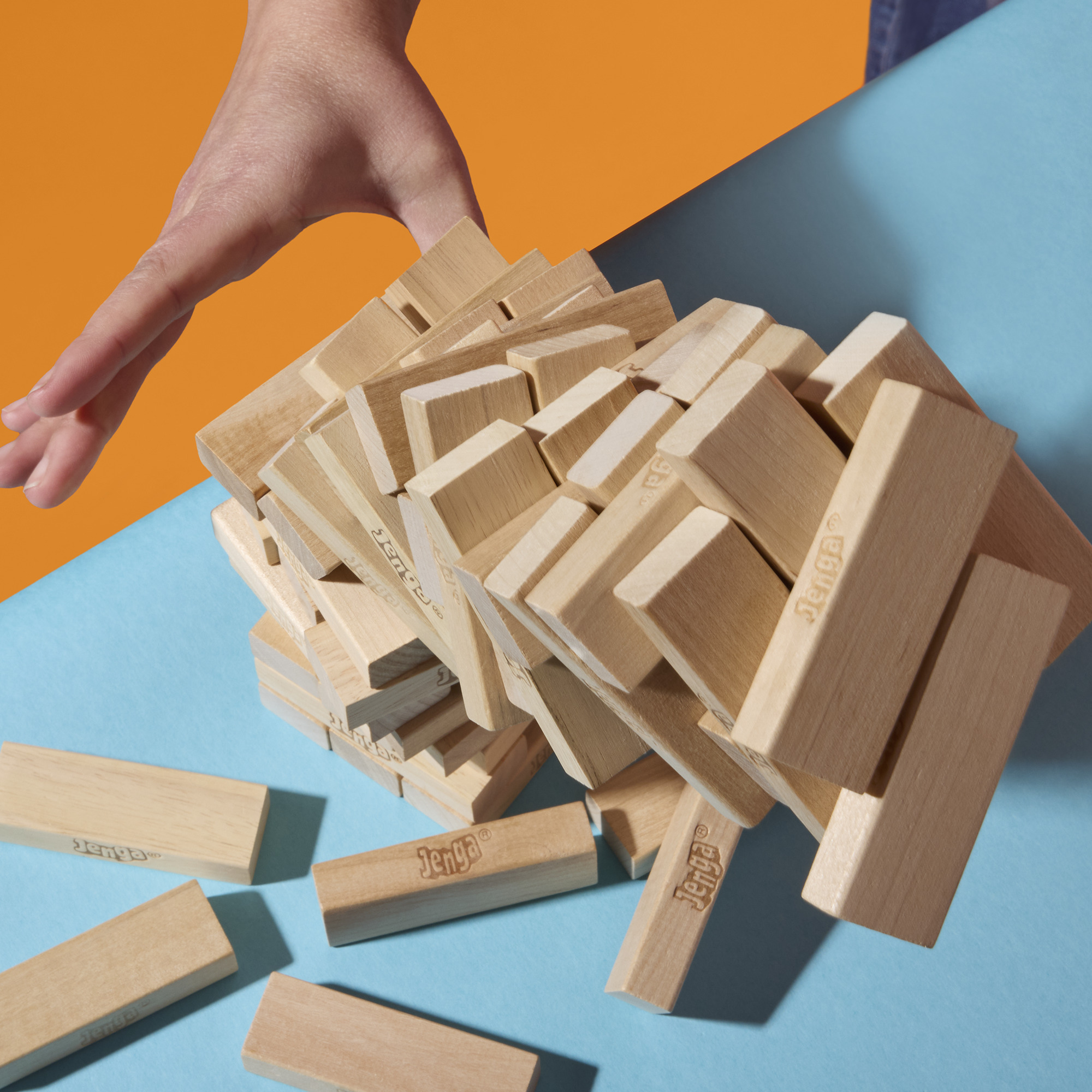 Hasbro Jenga Classic Wooden Block Stacking Game photo 7