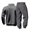 thumbnail image 4 of Casual Sportswear Warmth Sets Printing Casual Sweatshirt Sweatpants 2 Pcs Set Man Clothing Daily Streetwear Long Sleeve Hoodie and Joggers 2-Piece, 4 of 5
