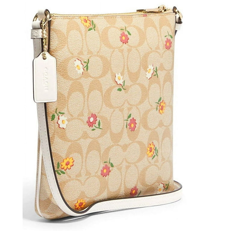 COACH Women's Mini Rowan File Shoulder Crossbody Bag Light Khaki