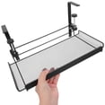 thumbnail image 5 of NICEXMAS Black Metal Under Desk Clamp Shelf for Cable Management and Office Supplies Storage Basket, 5 of 7
