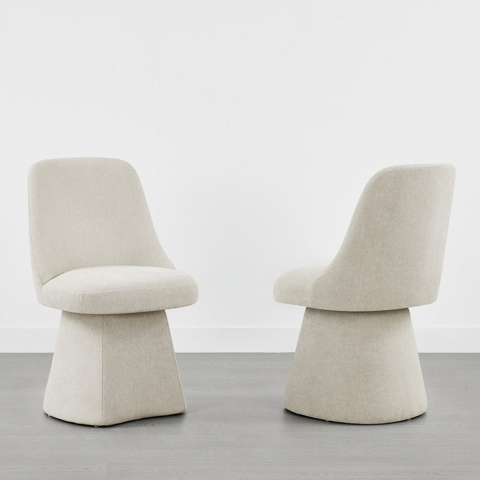 CHITA Upholstered Swivel Dining Chair Set of 2