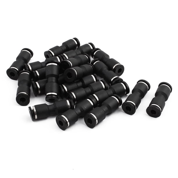 Conector recto de empuje rápido de 2 vías neumático de 20 piezas para manguera de tubo de 4 mm