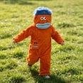 thumbnail image 2 of Big Mouth Monster Onesie Pajamas with Shoes, Novelty Big Mouth Monster Plush Onesie, Loose Fit Plush Pajama for Home Lounging & Themed Cosplay, 140, 2 of 6