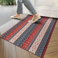 thumbnail image 4 of Red and Blue Christmas Knitted Pattern Door Rugs,Washable Non Slip Door Mats Indoor,Decorative Door Mats,Entry Mat Indoor for Entrance,Bedroom,Kitchen,Bathroom,17"x30", 4 of 6