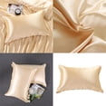 thumbnail image 3 of 2 Piezas Transpirable Reina De Seda Funda De Almohada Ropa De Cama Funda De Almohada Decoración Del Hogar Beige Macarena  Funda de almohada de seda 2 piezas, 3 of 8