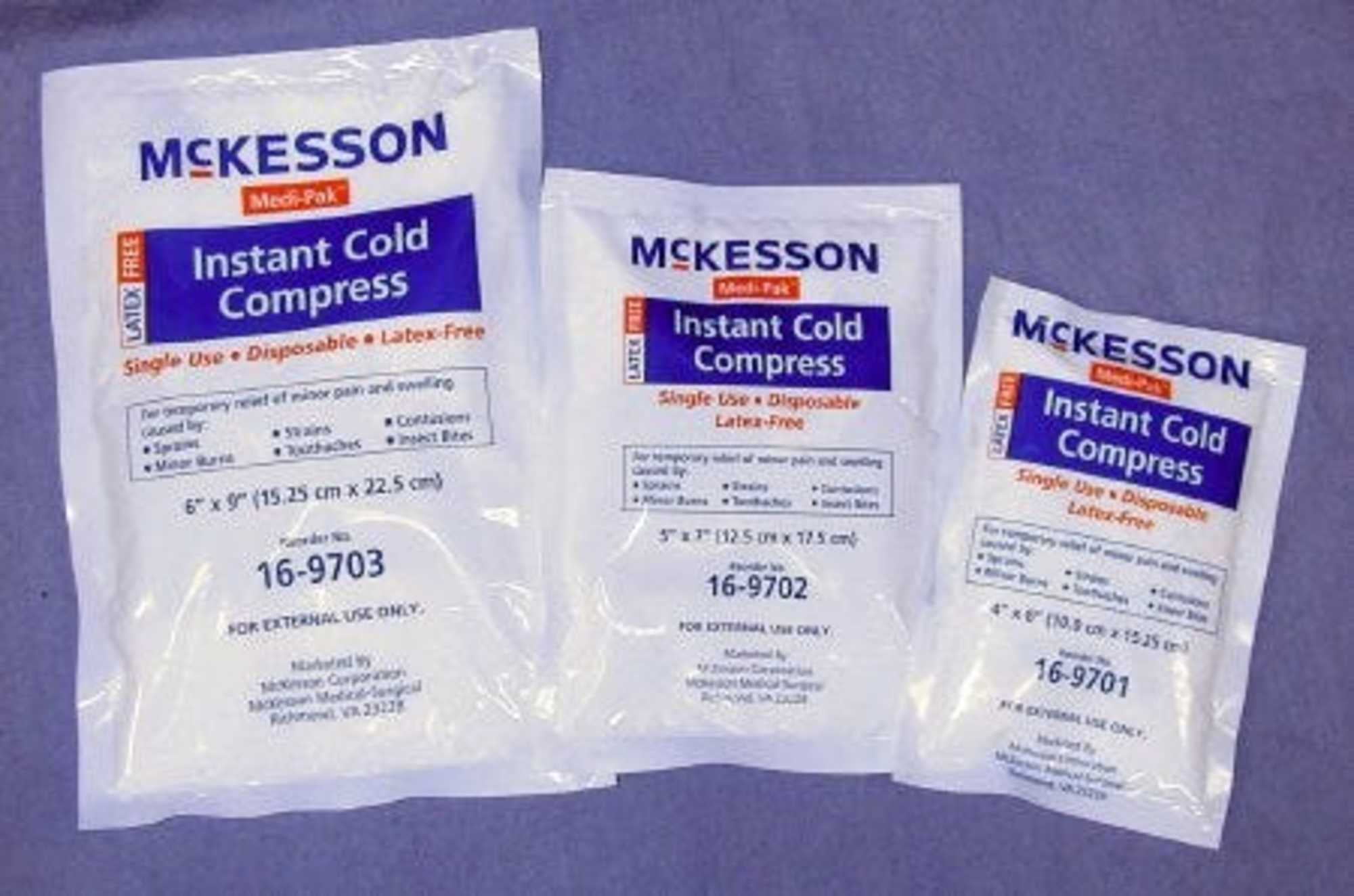 McKesson Instant Cold Pack General Purpose 4 X 6 Inch Disposable