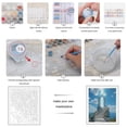 thumbnail image 3 of Paint By Numbers Kit for Adults Beginner - Stairway To Sky Portal Landscape DIY Canvas Painting Kits for Adults, Frameless Paint By Number for Adults for Home Wall Decor 16x20 Inch, 3 of 7