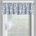 thumbnail image 2 of Ambesonne Rose Valance Pack of 2, Monochrome Romantic Petals, 42"X18", Dark Violet Ceil Blue, 2 of 5