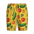 thumbnail image 4 of Wukai Colorful Vegetables Men’s Short Pajama Pants With Pockets Soft Sleep Pj Shorts for Men-4X-Large, 4 of 6