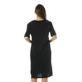 thumbnail image 3 of Just Love Short Sleeve Nightgown Oversized Screen Print Sleep Dress for Women (Black - Keep Sleeping, X-Large), 3 of 3