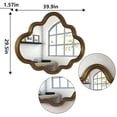 Antique Gold Irregular Mirror for Wall Asymmetrical Cloud Wall Mirror