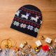 thumbnail image 4 of Fiudx Ofertas relámpago Nuevo fabricante de gorros navideños con luz que suministra directamente gorros de punto para fiestas en otoño e invierno. Gorros de lana populares para hombres y mujeres., 4 of 6