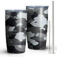 thumbnail image 2 of Camouflage 20oz Coffee Tavel Tumblers, Stainless Steel Mobile Tumbler, Vacuum Insulated Coffee Mug with Lid, Spill-Proof Travel Cup for Hot & Cold Drinks, 2 of 6