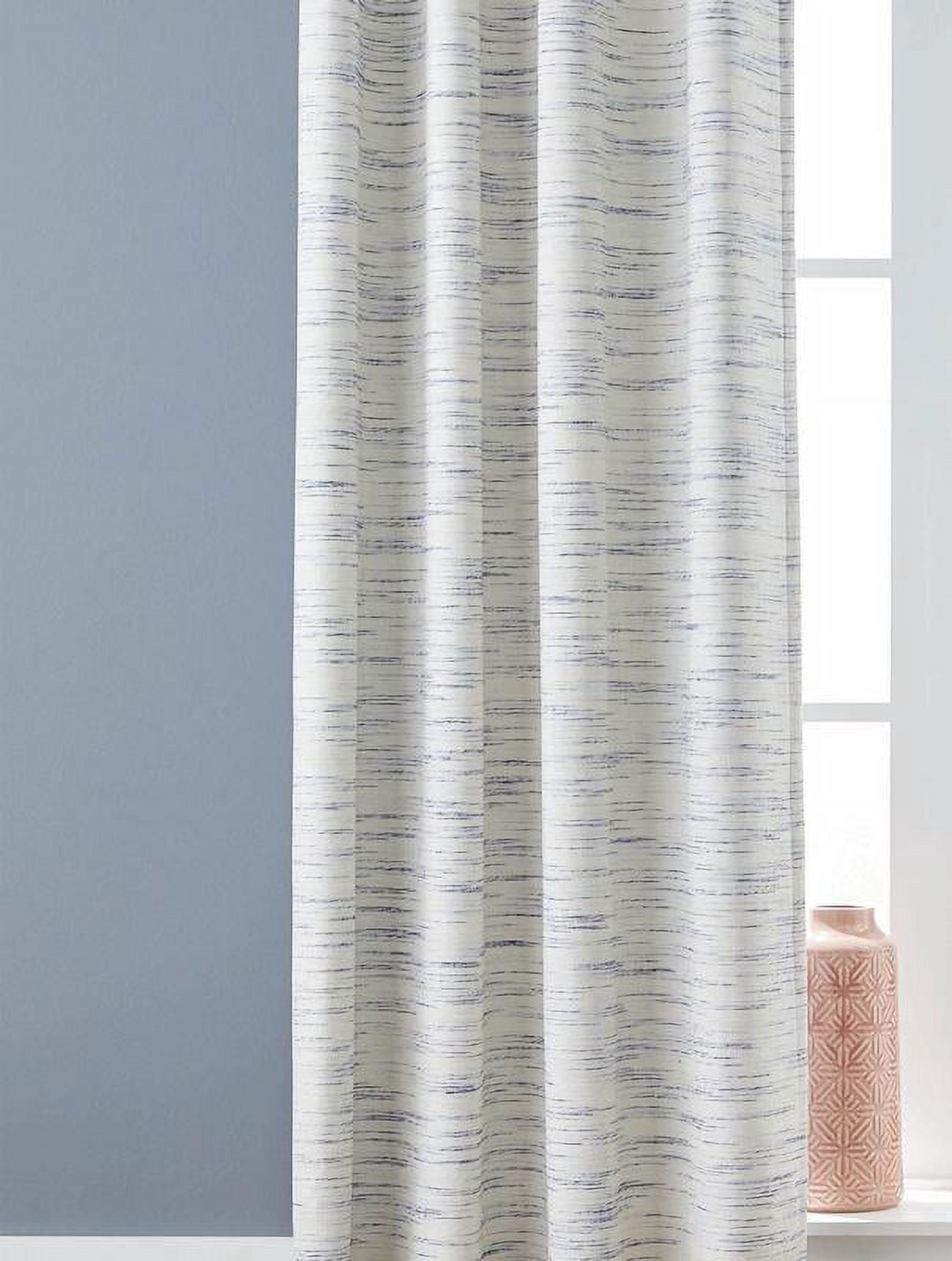 Better Homes & Gardens, Indigo Stripe Blackout Curtain Panel, 53" x 108", 1 Pack