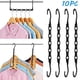 thumbnail image 1 of Paquete de 10 Perchas Organizadoras para Ropa onlyliua Ganchos de Plástico Ahorradoras de Espacio, 1 of 7