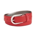 thumbnail image 2 of DKNY Women’s With Metal Logo Letters Belt, Red, Small, 2 of 3