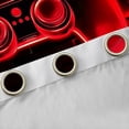 thumbnail image 4 of Manfei Futuristic Gamepad Boys Black Out Curtains, Black Red Honeycomb Curtains Pack of 2 (42x63 Each), Geometric Abstract Bedroom Curtains, Curtains and Drapes Home Decor, 4 of 6