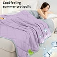 thumbnail image 5 of Cool Feeling Silk Fiber Quilt,Summer Conditioning Comforter,Lightweight Breathable Blanket,Washable Temperature Regulating,Soft Polyester Bedding Holiday Gifts, 5 of 6