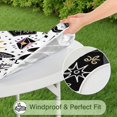 thumbnail image 5 of Black Halloween Witchcraft Elements Round Fitted Tablecloth with Elastic Edge,Dining Table Cover Waterproof,Outdoor Round Tablecloth for Camping,Dining,Indoor and Outdoor, 5 of 7
