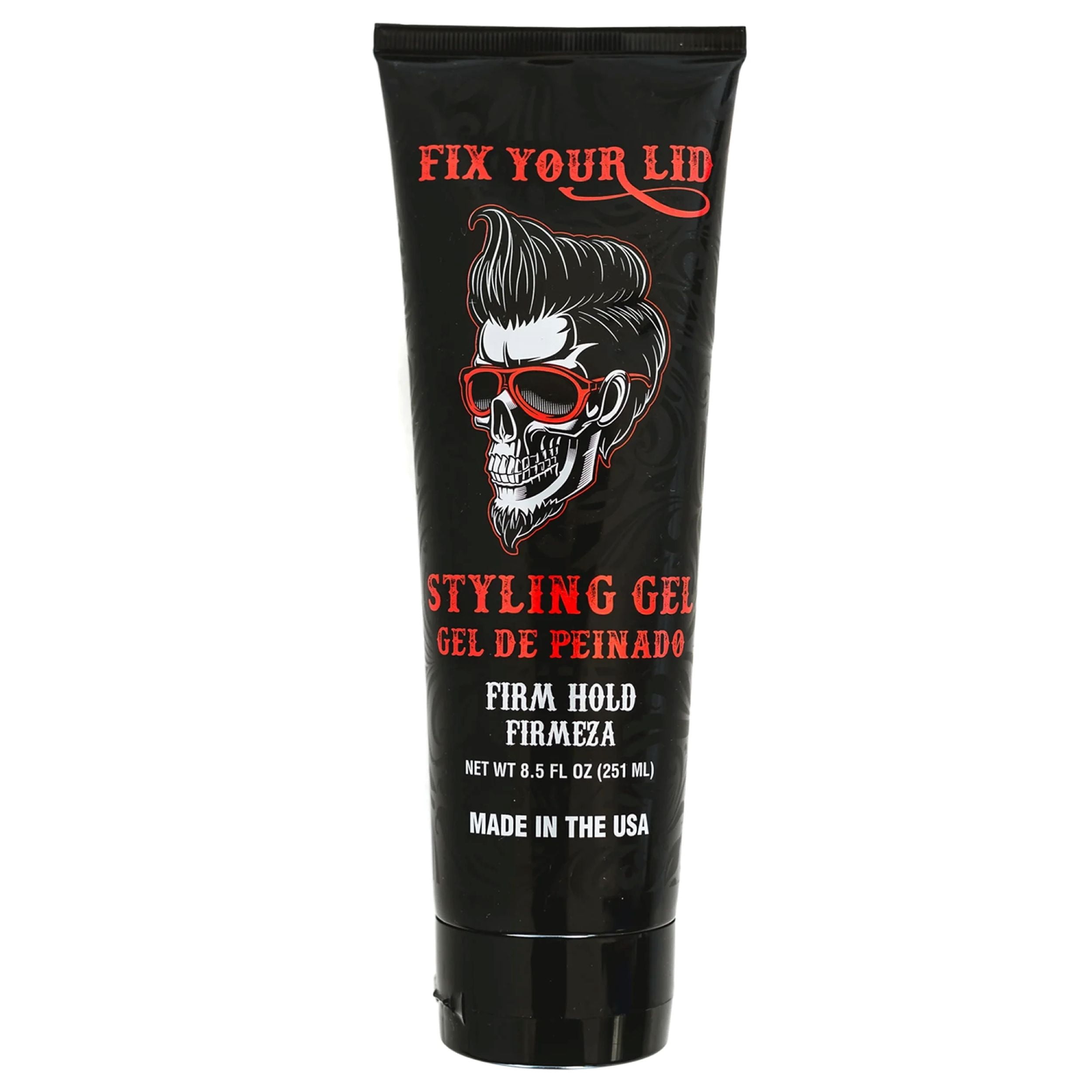 (6 pack) Fix Your Lid Firm Hold High Shine Hair Styling Gel, 8.5 fl oz