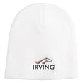 thumbnail image 5 of Irving City Embroidered 8 inch Acrylic Short Blank Beanie - White OSFM, 5 of 5