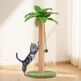 thumbnail image 6 of Cat Scratching Post 33 Inch Tall Cat Scratcher for Indoor Cats Adults,Small Cat Tree Tower Sisal Rope Kitten Scratch with Interactive Hanging Ball, 6 of 6