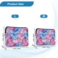 thumbnail image 4 of FORMRS 13-13.3 inch Laptop Sleeve Case Soft Carrying Quilted Computer Bag Cover, Watercolor Blue Marble Pattern, 4 of 7