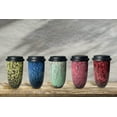 thumbnail image 5 of Travel Ceramic Reusable Coffee Travel Mug with Lid and Sleeve -16oz. Large, Eco-friendly, Portable Tumbler, Microwave & Dishwasher Safe, Unique Ceramic Coffee Mug Lid BPA Free, Great Gift! (Pink), 5 of 5