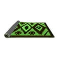 thumbnail image 2 of Ahgly Company Indoor Rectangle Abstract Green Modern Area Rugs, 2' x 5', 2 of 4