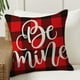 thumbnail image 3 of Xihbxyly Funda de Almohada de San Valentín, Diseño de Corazón de Rosa, Tela Suave y Duradera, Elegante Decoración para Sofá, Decoración Romántica para El Hogar, Fácil Mantenimiento, Regalo Perfecto,, 3 of 5