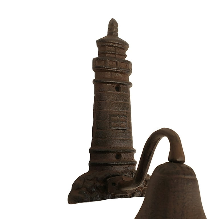 Cast Iron Lighthouse Welcome Bell Cast Iron Lighthouse Welcome Bell